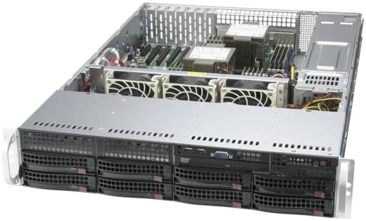 SuperMicro 2U SYS-620P-TRT (LGA4189, C621A, 4xPCI-E, SVGA, SATARAID, 8xHS SATA, 2x10GbLAN, 18DDR4 1200W)