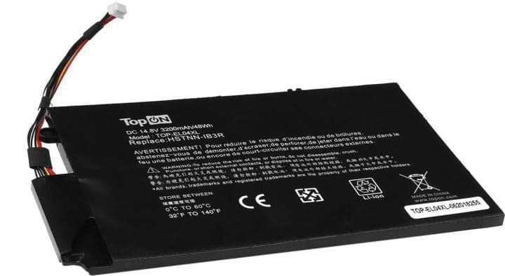 TopON TOP-EL04XL Аккумулятор для ноутбука HP 14.8V 3200mAh 48Wh. PN: HSTNN-UB3R, EL04XL, TPN-C102, 681879-121.