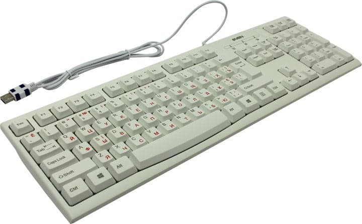 Клавиатура SVEN Standard KB-S300 White <USB> 104КЛ