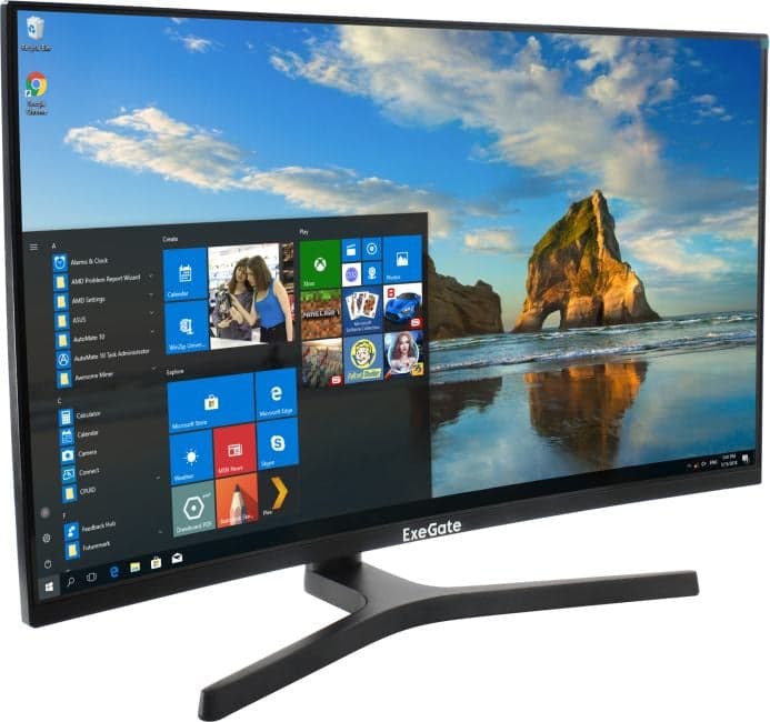 27" ЖК монитор ExeGate Combat EV2707C с поворотом экрана (Curved LCD, 1920x1080,HDMI, DP)