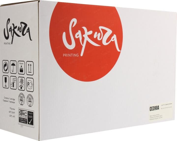 Картридж SAKURA CE390A для HP LJ M4555MFP/M601/M602/M603