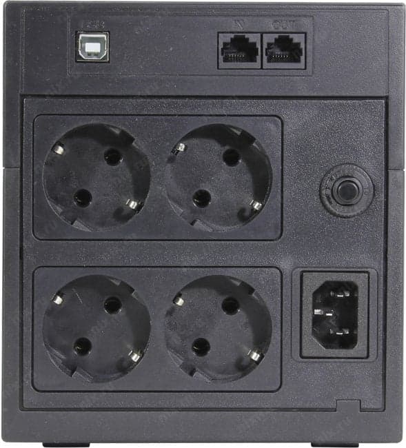 UPS 1500VA PowerCom Raptor <RPT-1500AP LCD EURO> +USB+защита телефонной линии/RJ45