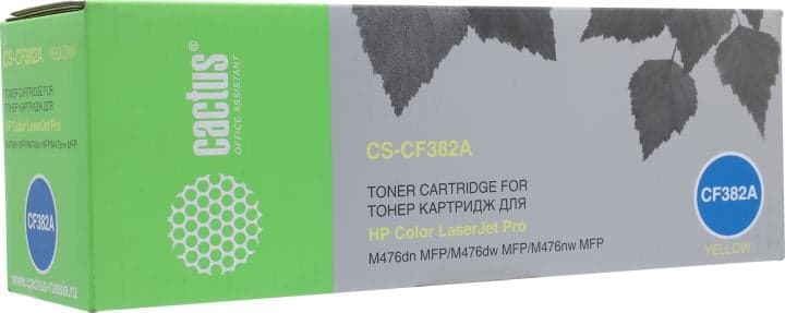 Картридж Cactus CS-CF382A Yellow для Color HP LJ Pro M476dn/nw/dw