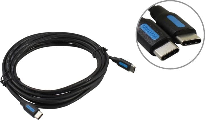 Vention <COSBI> Кабель USB 2.0 USB-C-->USB-C 3м