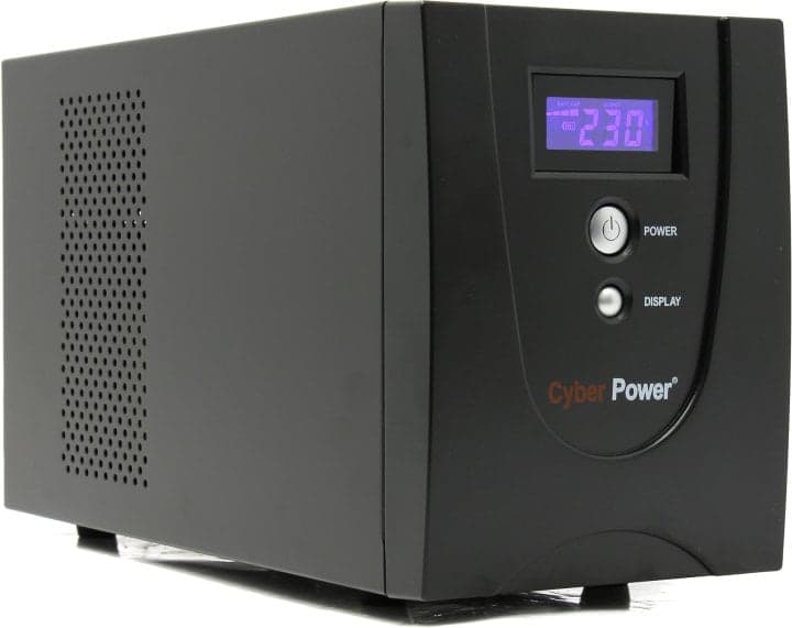 UPS 2200VA CyberPower Value <VALUE2200EI LCD> защита телефонной линии /RJ45,ComPort,USB