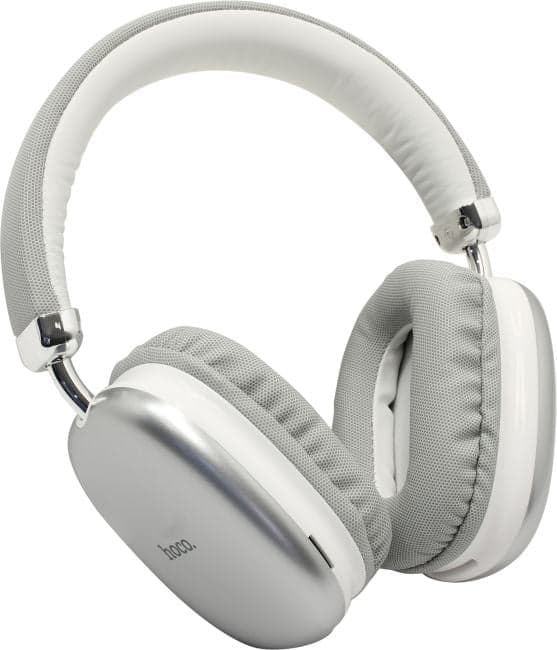 Наушники с микрофоном Hoco <W35 Silver> (Bluetooth 5.3, microSD, регул.громкости)