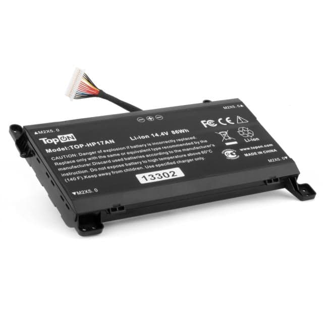 TopON TOP-HP17AN Аккумулятор для ноутбука HP 17-AN. 14.4V 5700mAh. PN: FM08