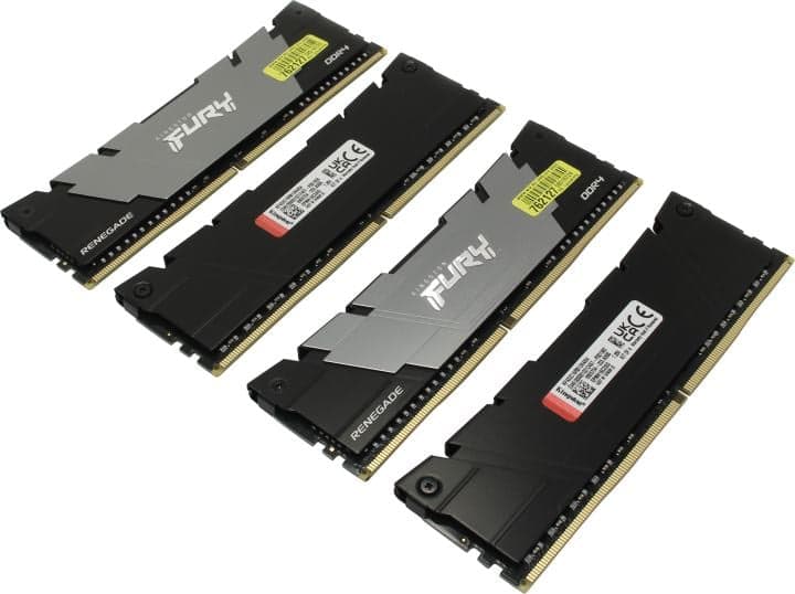 Kingston Fury Renegade <KF432C16RB12K4/64> DDR4 DIMM 64Gb KIT 4*16Gb <PC4-25600> CL16