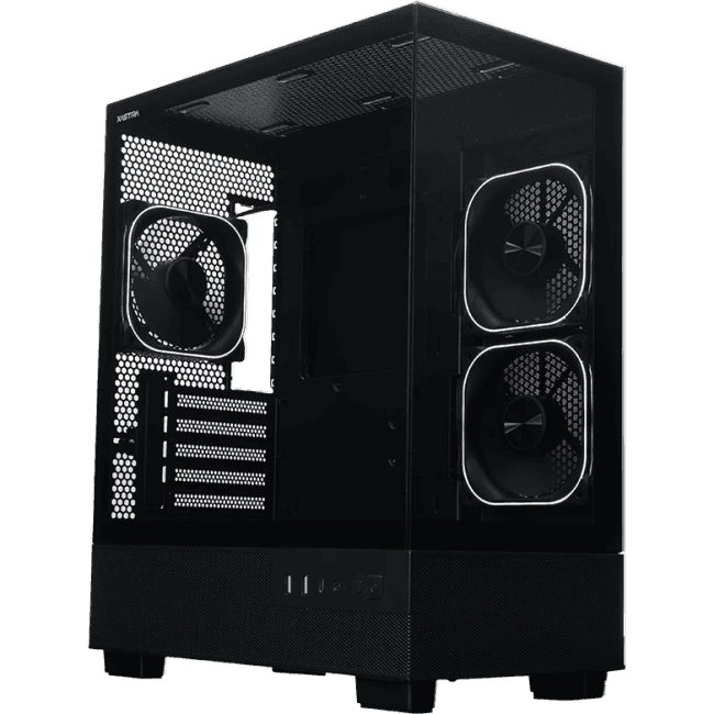 Q400M-3FG12A-C6-UC Корпус XASTRA Q400M 3ARGB-FG-C6-UC Black mATX/Aquarium/Screewless/ 3x120mm ARGB PWM FG fans/Argb+PWM