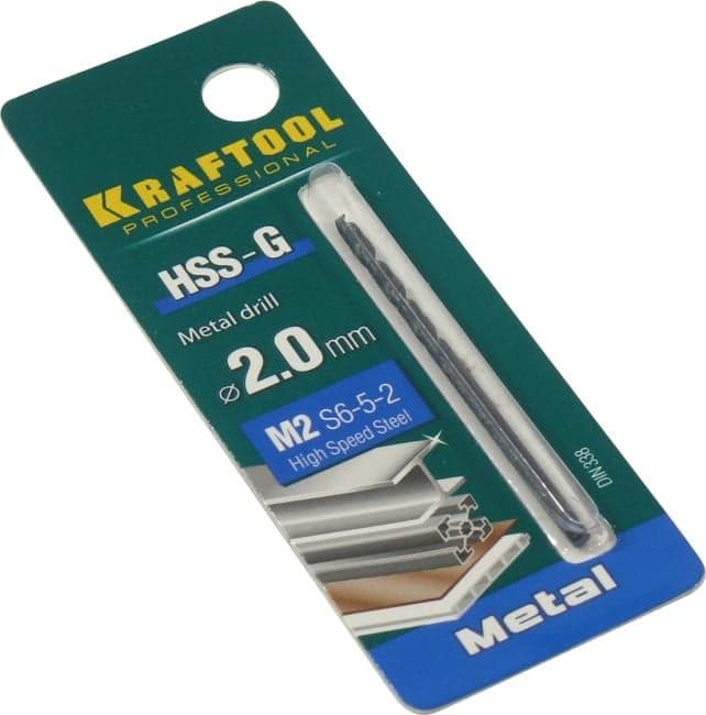 KRAFTOOL <29651-2> Сверло по металлу (2x49мм)