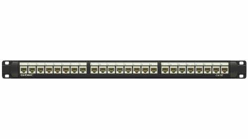Патч-панель DKC RN5PPU24 19", 1U, Cat 5e, 24 порта RJ45 (8p8c), неэкранированная, 110 IDC, "RAM telecom"
