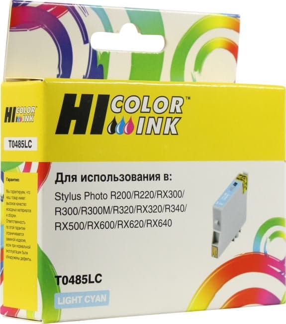 Картридж Hi-Color T0485LC Light Cyan для Epson Stylus Photo R200/R220/R300/R320/R340
