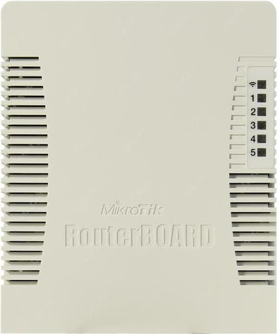 MikroTik <RB951Ui-2HnD> RouterBOARD 951Ui 2HnD (4UTP 100Mbps, 1WAN, 802.11b/g/n, 1xUSB, 2.5dBi)