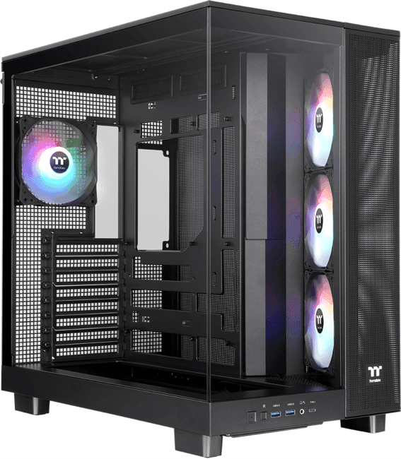 Miditower Thermaltake <CA-11E-00M1WN-00> Black View 380 XL TG ARGB ATX без БП, с окном