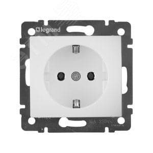Legrand Valena <774420> Розетка (2К+З, внут., без рамки, белая)