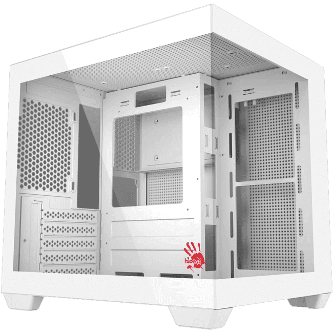 CC-121-WH Корпус Bloody CC-121 белый без БП mATX 7x120mm 1xUSB2.0 1xUSB3.0 audio