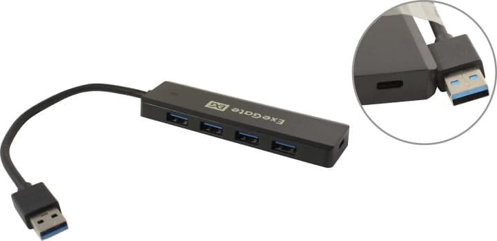 Exegate DUB-4P/1 <EX293980RUS> 4-Port USB3.0 HUB