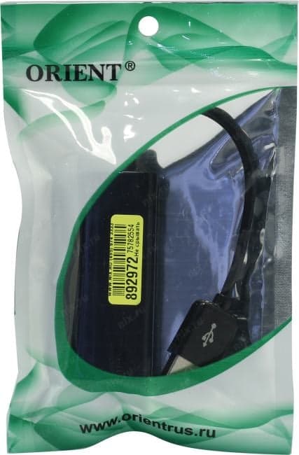 Orient <U2Lv2-100> Кабель-адаптер USB2.0 --> UTP 100Mbps