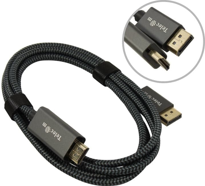 Telecom <TA561M-1.8м> Кабель DisplayPort (M) -> HDMI (M) 1.8м