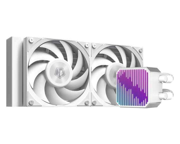 ID-Cooling <ID-CPU-DX240-MAX-WHITE> (115X/1200/1700/1851/AM4/AM5, 32.5дБ, 0-2150об/мин, вод.охл)