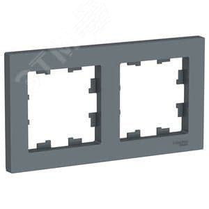 Schneider Electric ATN000702 Рамка двухпостовая ATLASDESIGN универсальная грифель