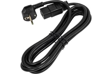 Filum, CEE 7/7(Schuko) угловая - C19, 3x1.5, 16А, чёрный, 3м, FL-PC-SH90/C19-C-3.0-BK