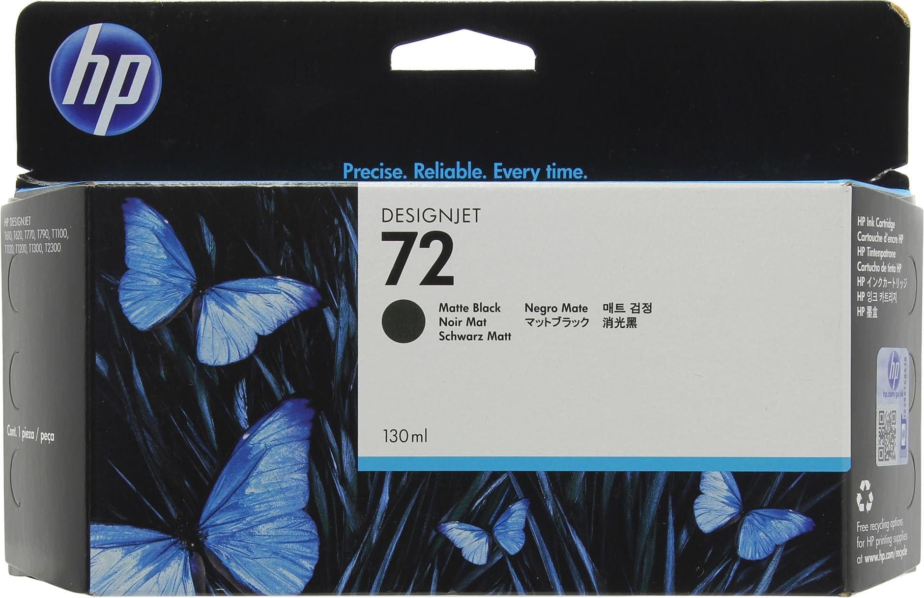 hp C9403A (№72) Matte Black для hp DJ T610/T1100/T770