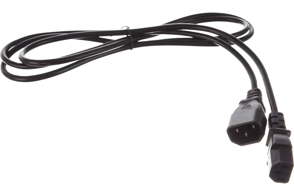 монитор - компьютер UPS -> устройство 220V (IEC-320-C13--> IEC-320-C14) 1.8м Cablexpert PC-189-1-1.8M