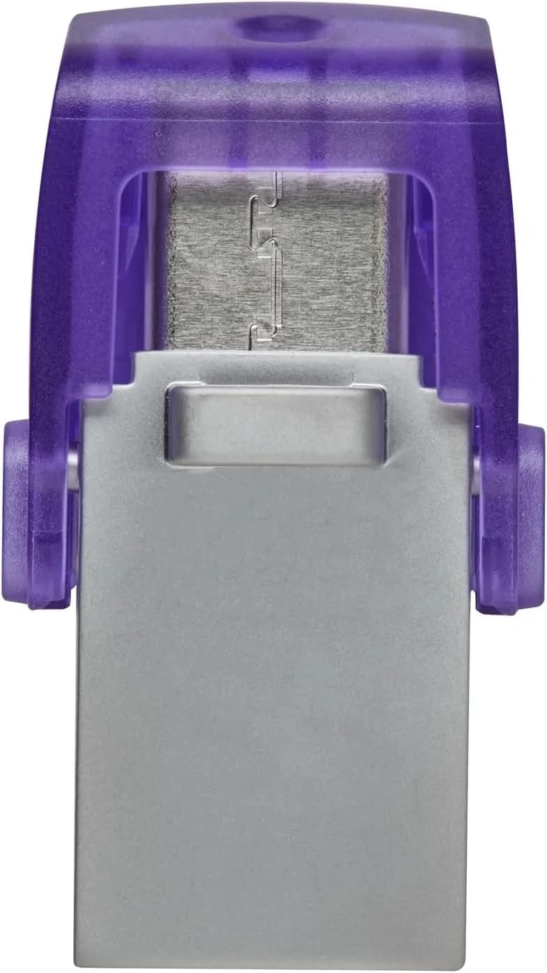 Флеш Диск Kingston 64Gb DataTraveler microDuo 3C DTDUO3CG3/64GB USB3.0 фиолетовый