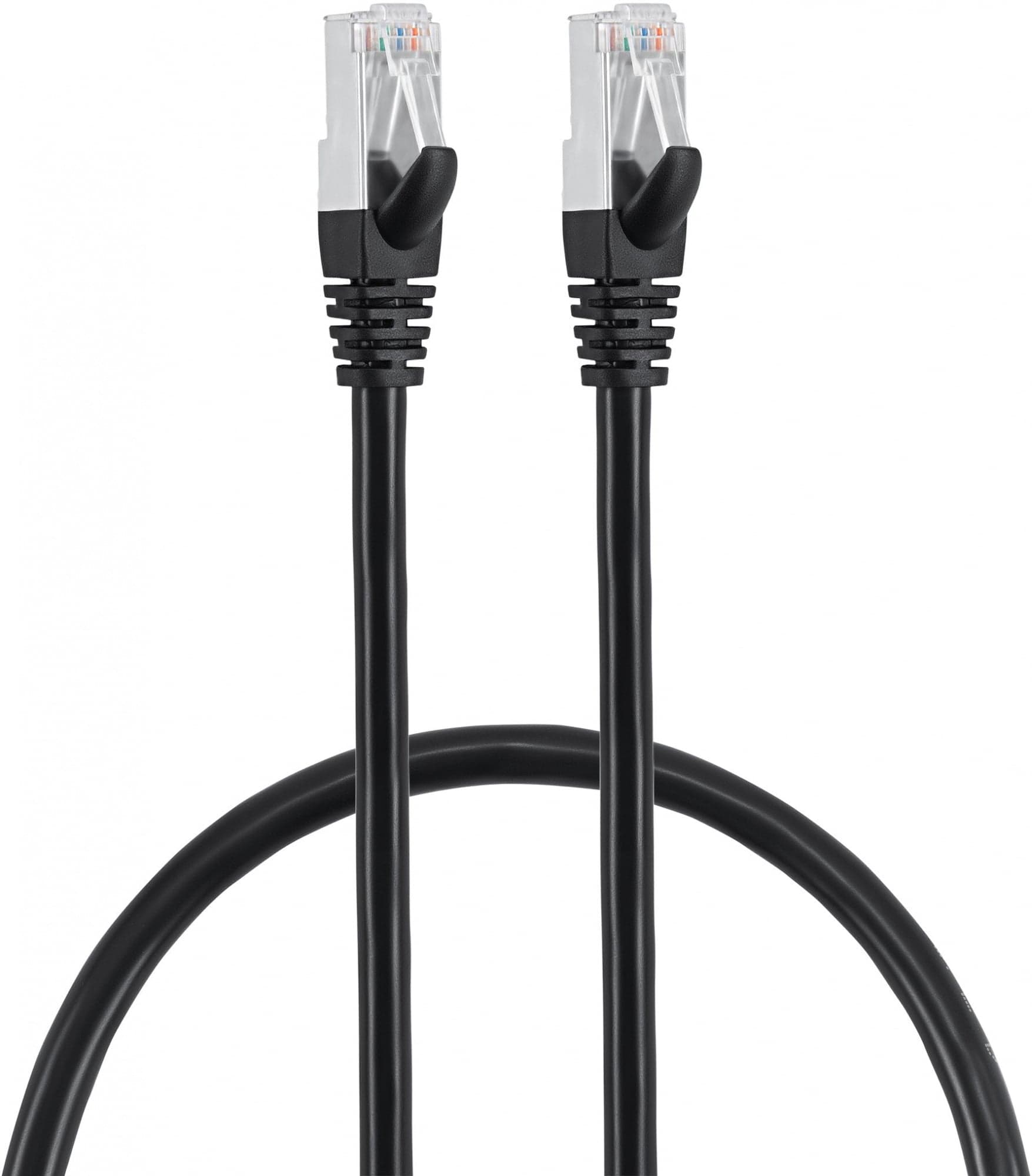 Патч-корд Buro BU-7-0.5M STP 4 пары cat.7 CCA molded 0.5м черный RJ-45 (m)-RJ-45 (m)