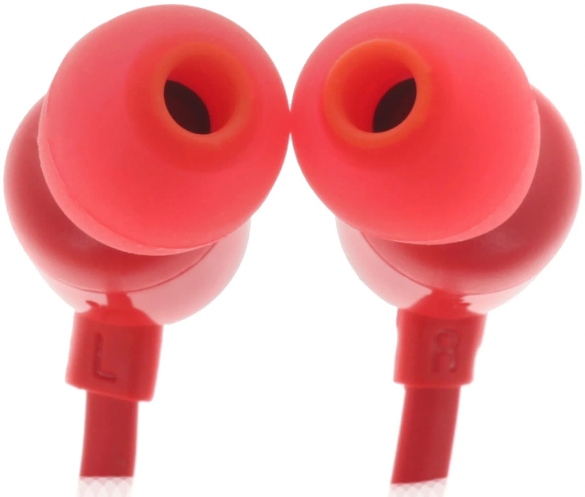 JBL Наушники Tune 110, внутриканальные с микрофоном, красный.