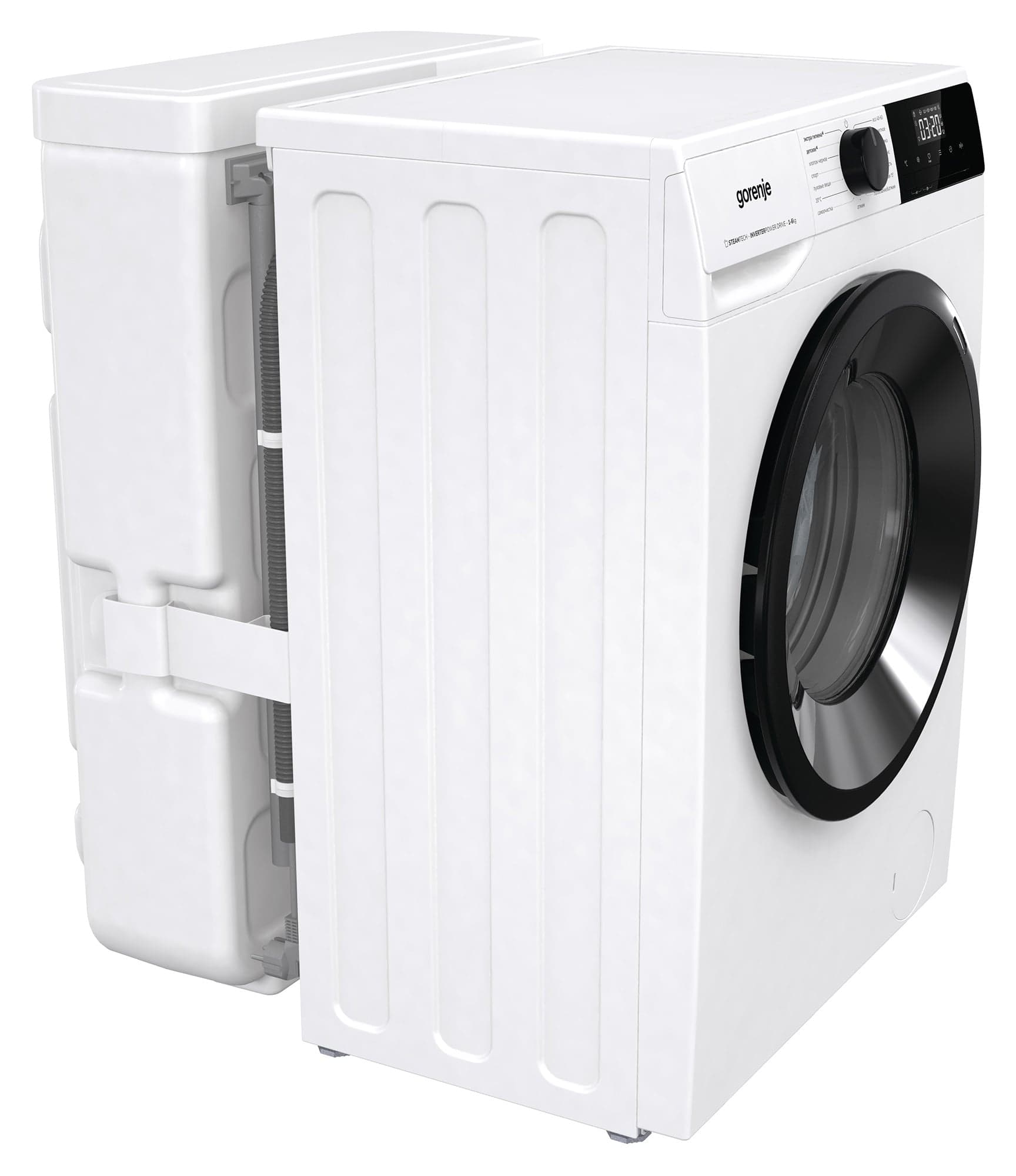 Стиральная машина Gorenje W1NHPI62SCSIRV класс: A загр.фронтальная макс.:6кг белый инвертор