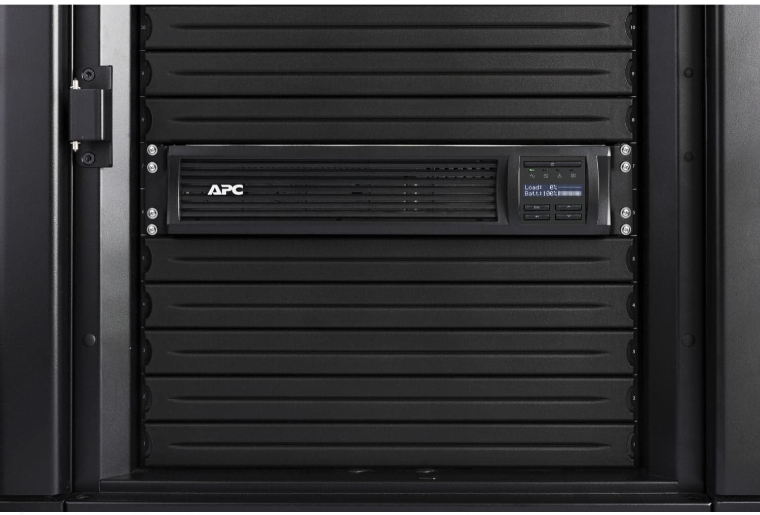 SMT3000RMI2UC - Источник бесперебойного питания, APC, Smart-UPS SMT3000RMI2UC, Линейно-интерактивный, Мощность 3000ВА/2700Вт, Стоечный 2U, 230В, Вых: 8 x IEC C13, 1 x IEC C19, RBC43, SmartConnect Port+SmartSlot, AVR, LCD, Чёрный