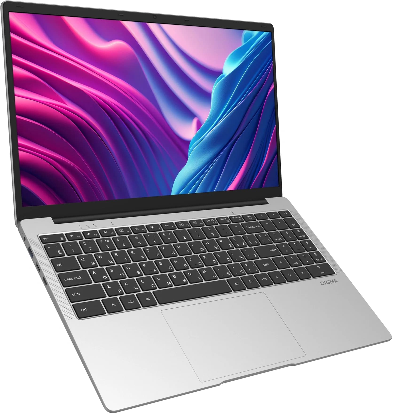 Ноутбук Digma EVE C5801 Celeron N4020 8Gb SSD 256Gb Intel UHD Graphics 600 15.6" IPS FHD (1920x1080) Windows 11 Professional silver WiFi BT Cam 5000mAh (DN15CN-8CXW03)