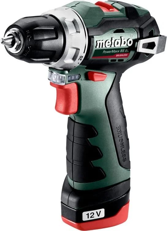 Дрель-шуруповерт Metabo PowerMaxx BS 12 BL аккум. патрон:быстрозажимной (кейс в комплекте)