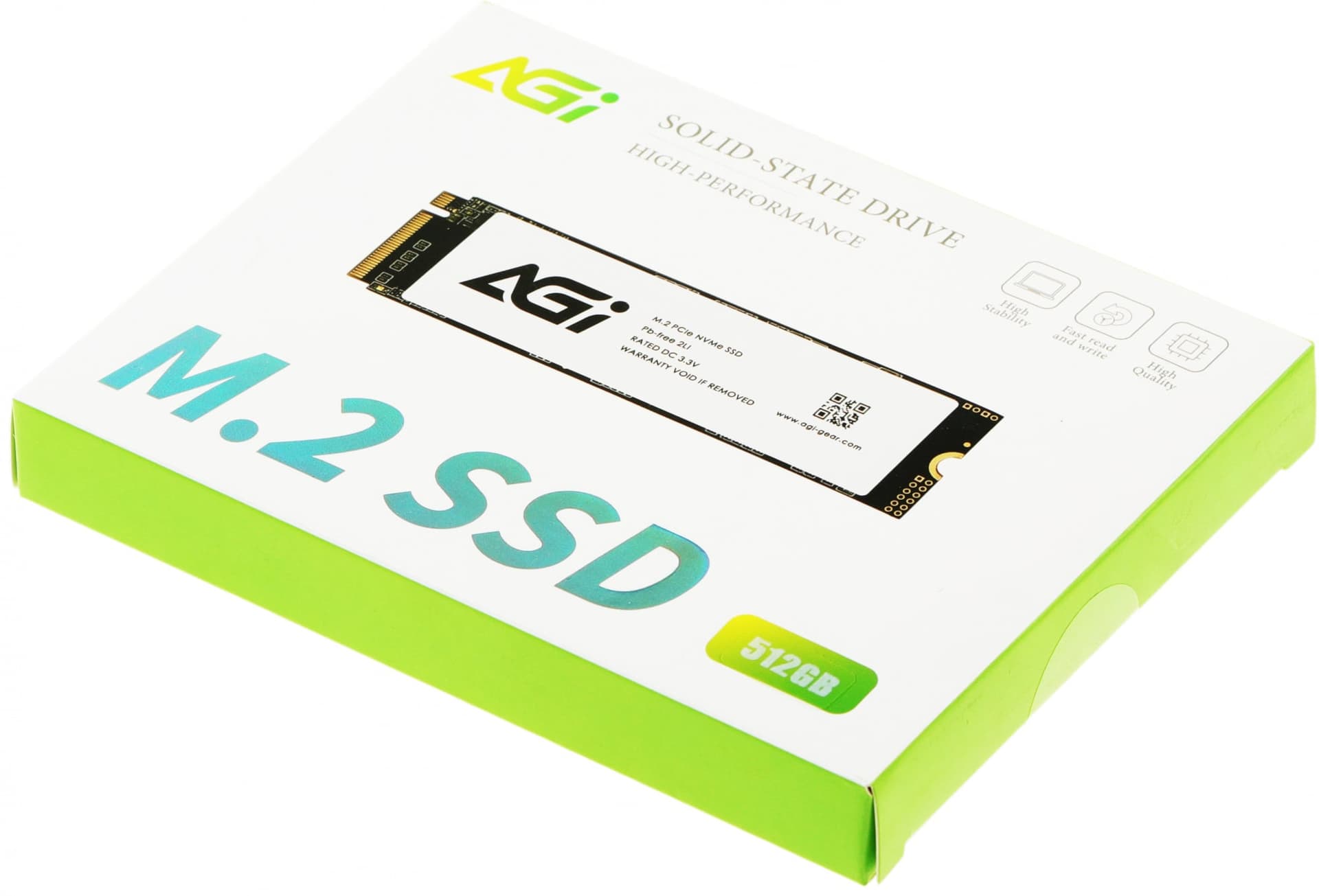 Накопитель SSD AGi PCIe 4.0 x4 512GB AGI512G44AI818 AI818 M.2 2280