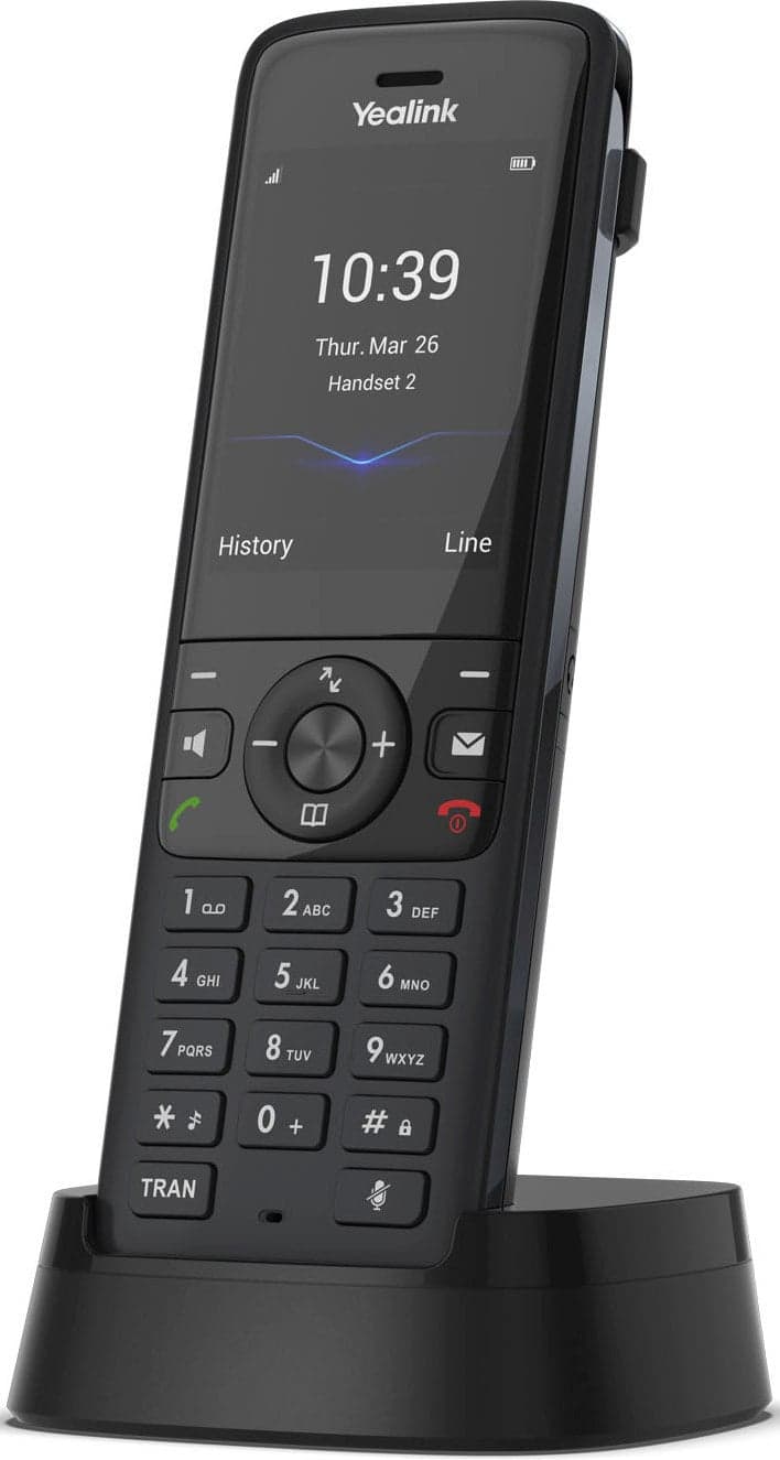 телефон YEALINK W78P (база W70B+трубка W78H) до 10 SIP-аккаунтов, до 10 трубок на базу, до 20 одновременных вызовов, шт