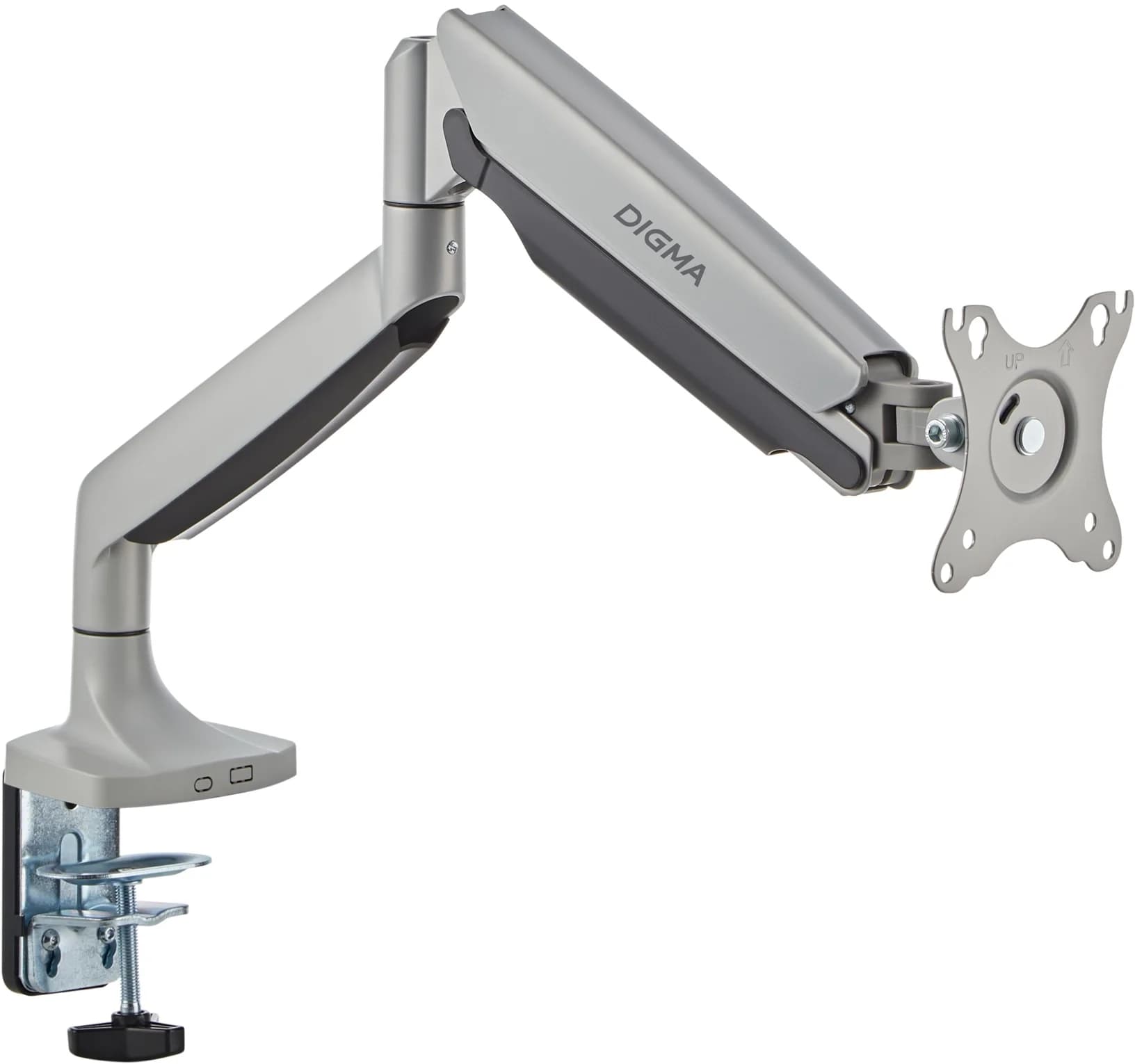 Кронштейн для мониторов ЖК Digma D-MM301 серый 17"-45" макс.15кг крепление к столешнице поворот и наклон