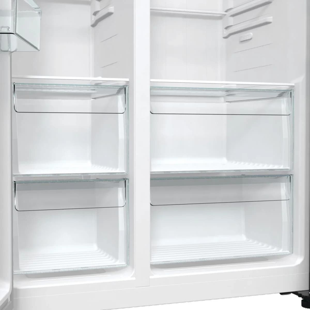 Холодильник Gorenje NRR9185EAXLWD серебристый двухкамерный 353/191л морозилка снизу, No Frost, Side by Side