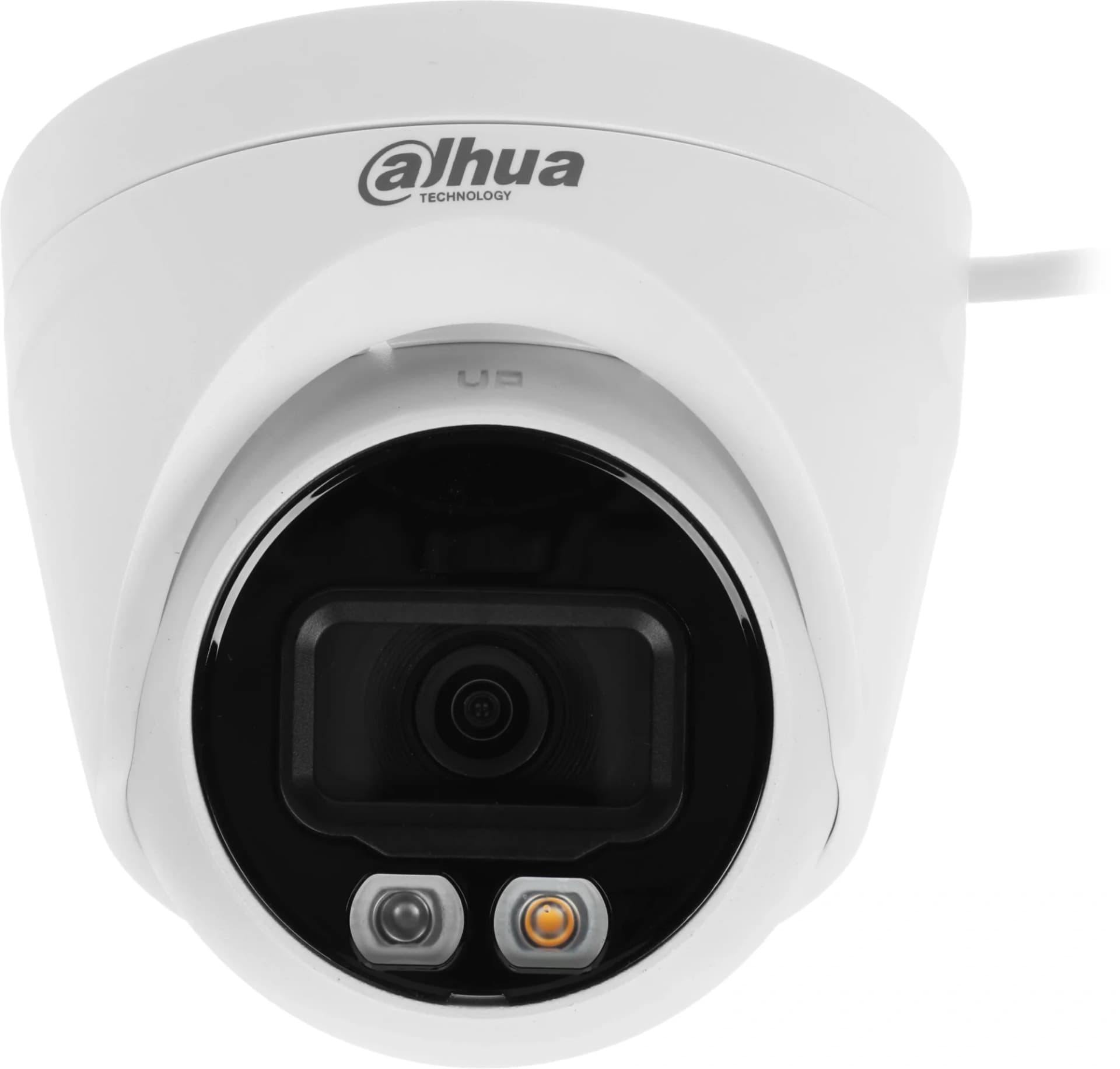 DAHUA DH-IPC-HDW1439VP-A-IL-0360B Уличная турельная IP-видеокамера SmartDualLight 4Мп, 1/2.9” CMOS, объектив 3.6мм, обнаружение людей, микрофон, ИК 30м, LED 20м, IP67, металл