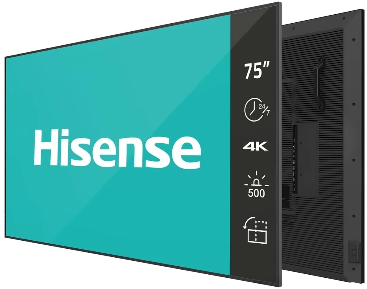 ЖК-панель Hisense 75DM66D 75" (500 нит, 4K, D-LED, 24/7, RAM 3Гб, ROM 32Гб, Android 11.0)