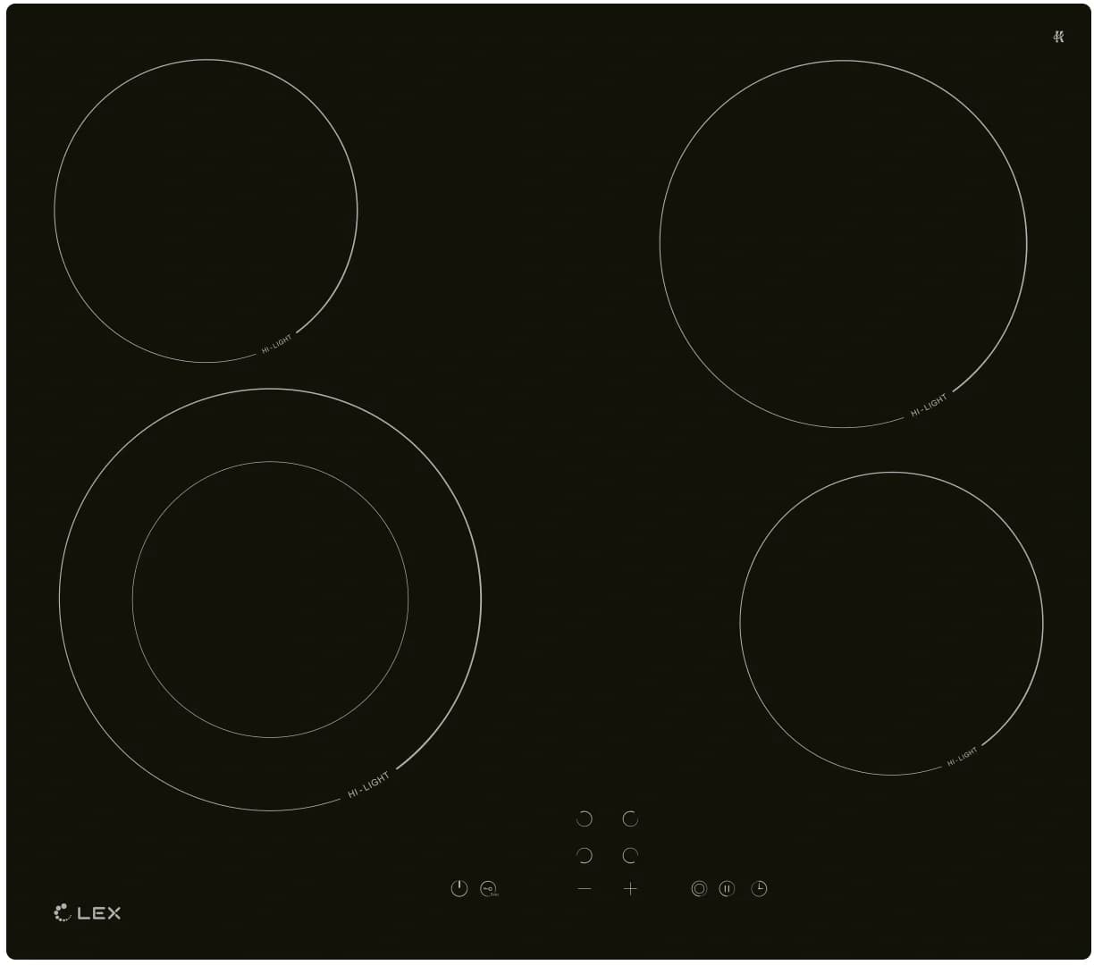 Варочная поверхность Lex EVH 641A BL черный