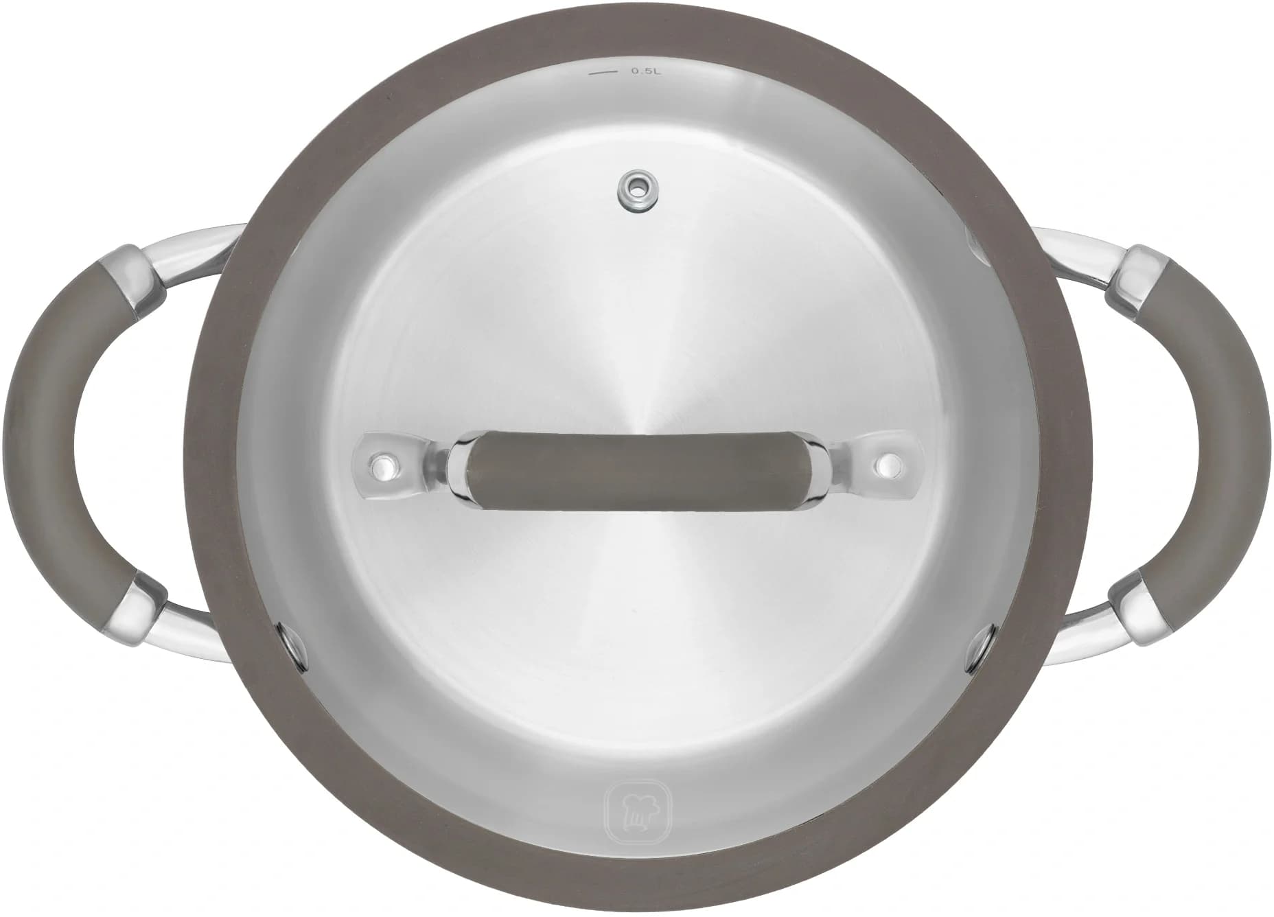 Кастрюля Rondell RDS-755 Balance 5 л 24 см, нержавеющая сталь 18/10, с крышкой