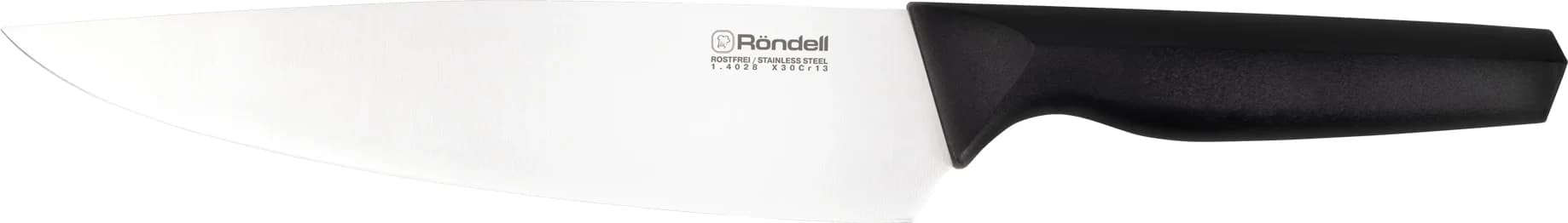 RD-1359 Набор ножей кухон. Rondell Katana компл.:6предм. с подставкой черный подар.коробка