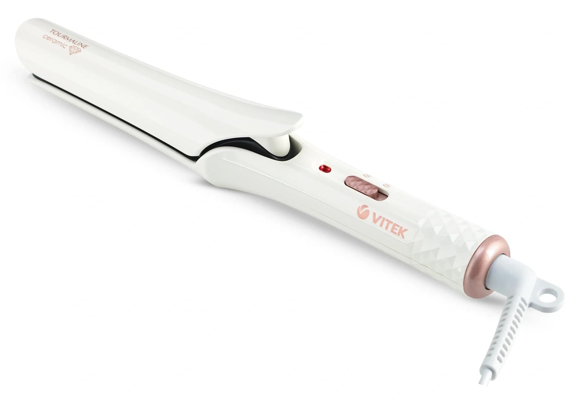 Выпрямитель Vitek VT-8406 25Вт белый макс.темп.:200С покрытие:керамико-турмалиновое