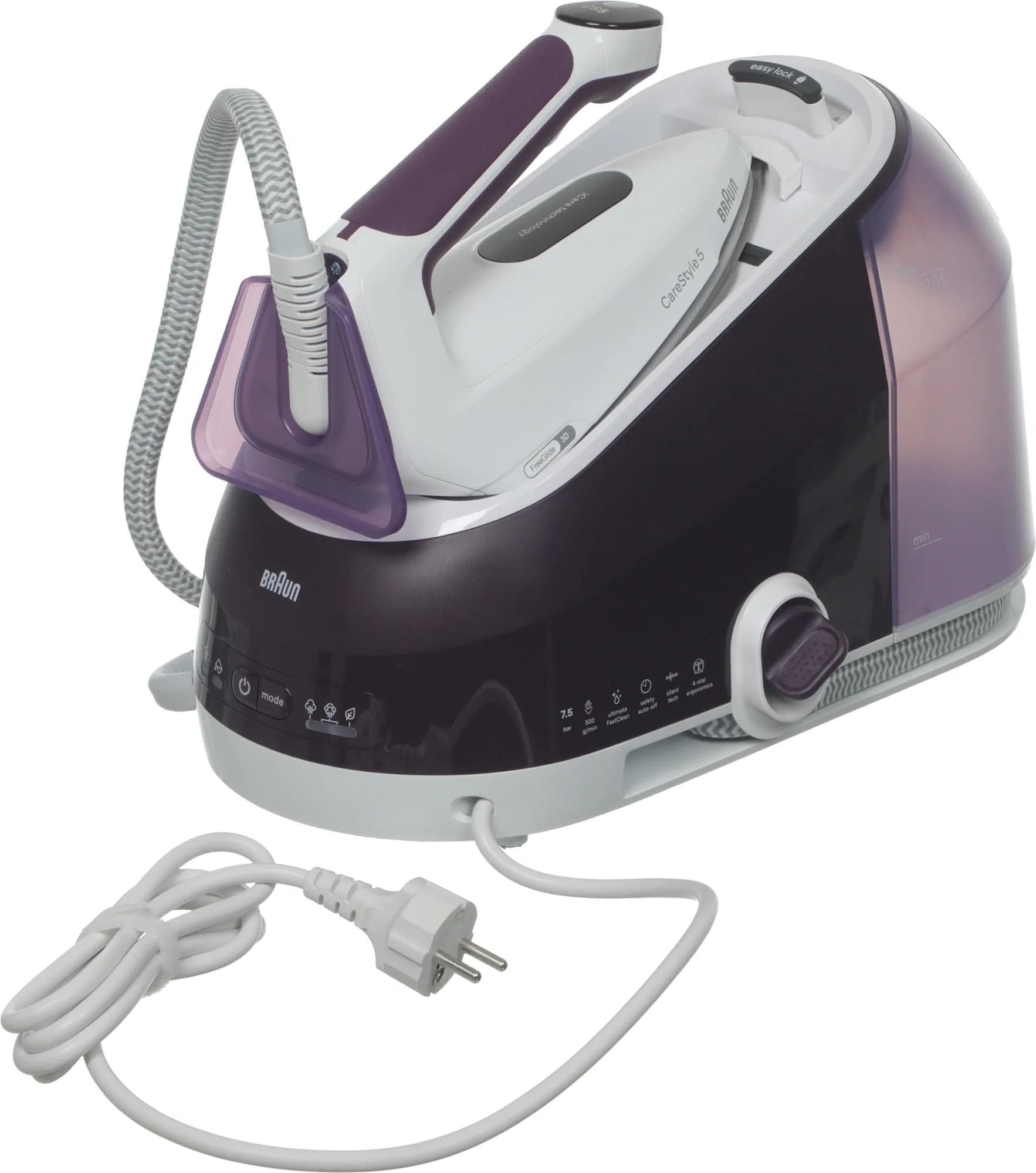 Парогенератор Braun CareStyle 5 IS5247VI 2400Вт сиреневый/белый