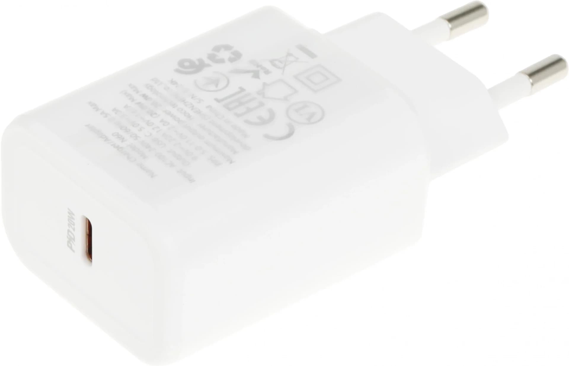 Сетевое зар./устр. Hoco N60 Gentle 20W 3A (PD+QC+AFC) USB Type-C универсальное белый