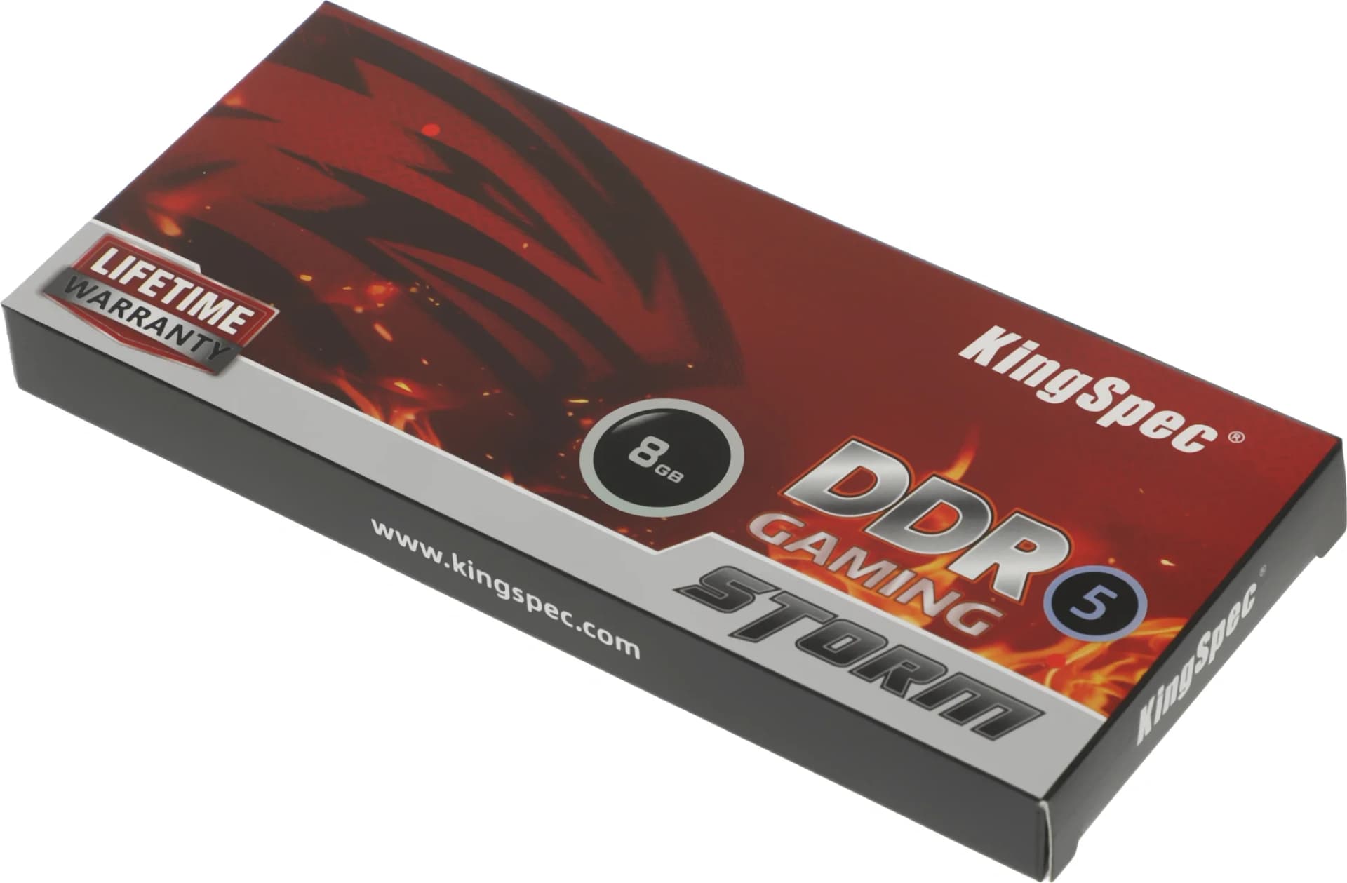 Оперативная память KingSpec DDR5, 8Gb (1x8Gb), 5600MHz, CL40, DIMM, радиатор, черный