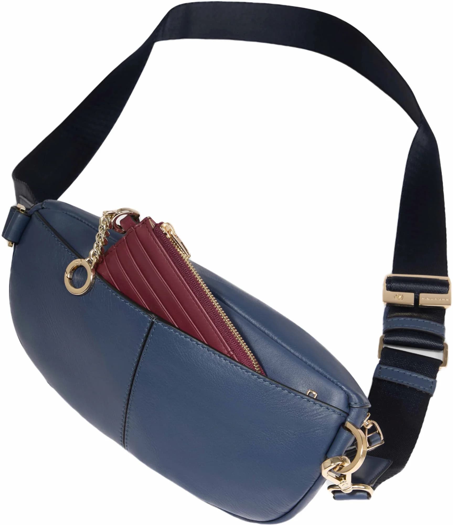 Сумка поясная женская Piquadro Circle CA6213W92/BLU4 синяя натур.кожа