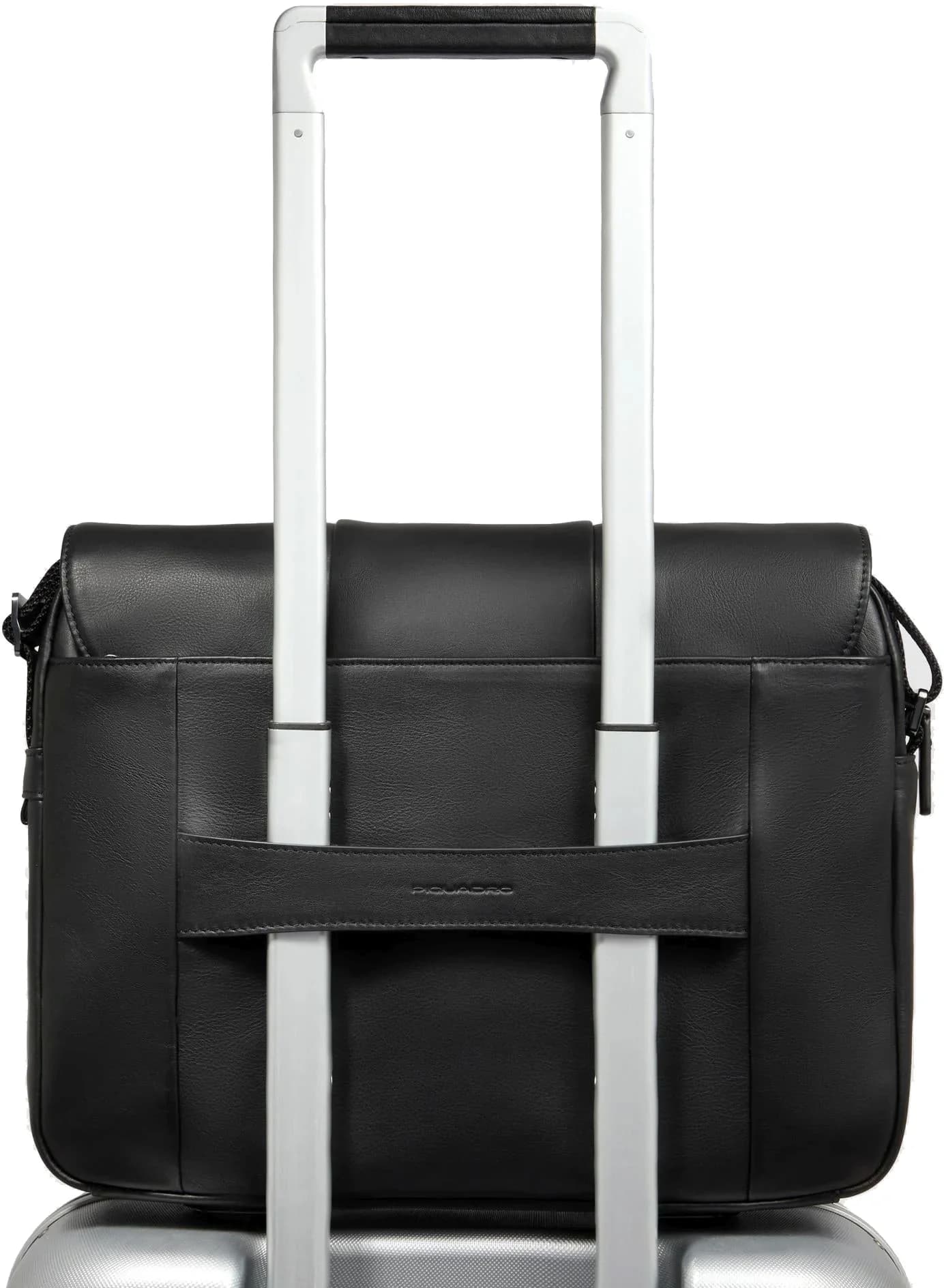 Сумка-мессенджер Piquadro Urban CA6802UB00/N с отделением для ноутбука 14" черная натур.кожа